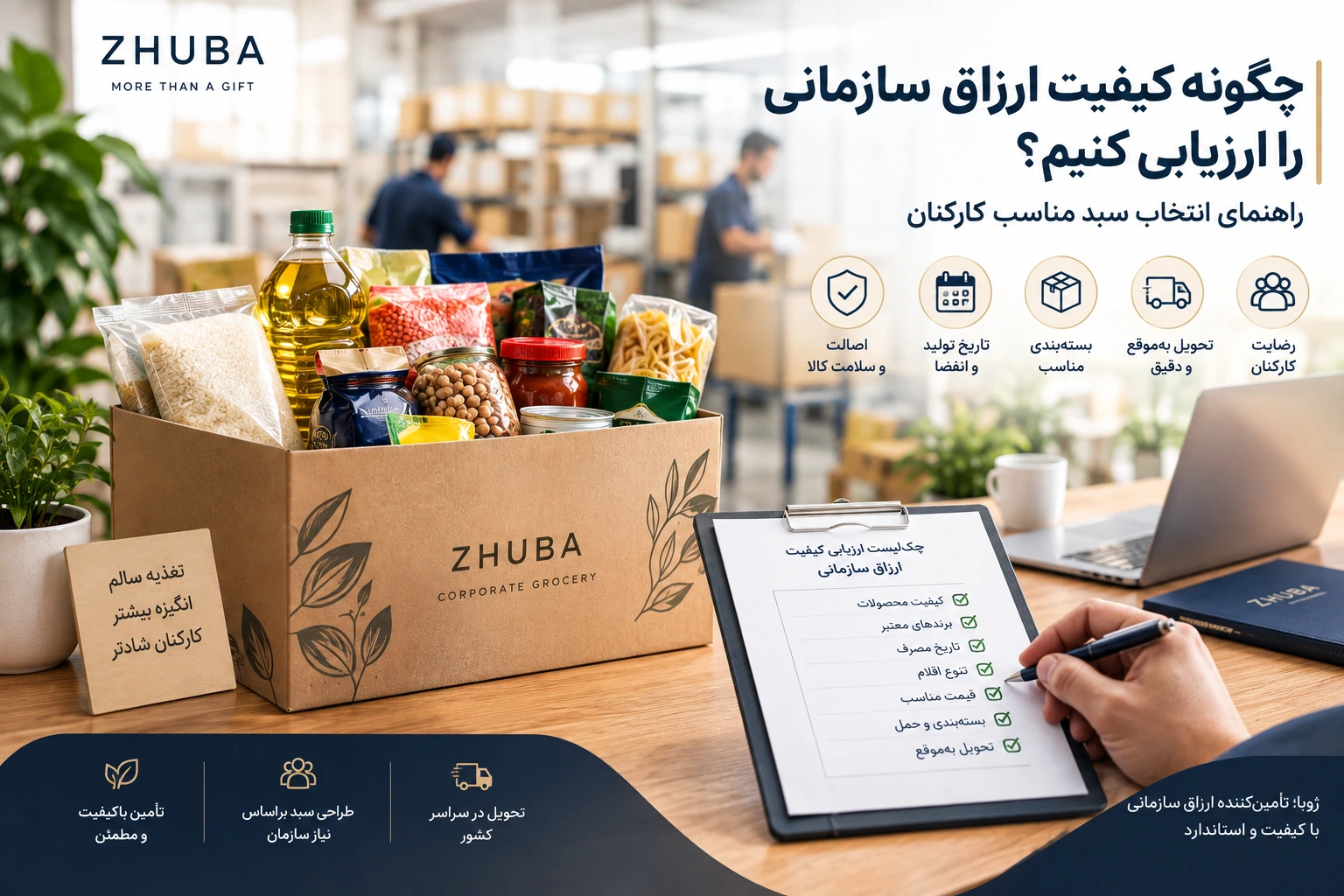 ارزیابی کیفیت ارزاق سازمانی و سبد ارزاق کارکنان